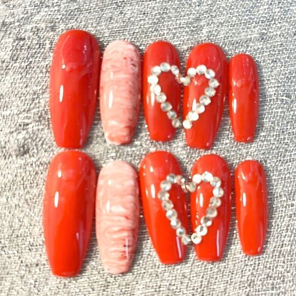 Piece of my heart gel pressons - Picture 4 of 11